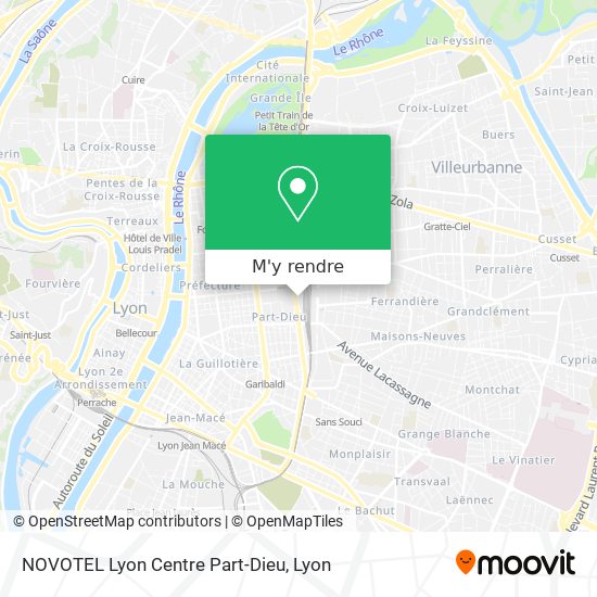NOVOTEL Lyon Centre Part-Dieu plan