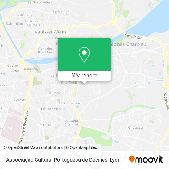 Associaçao Cultural Portuguesa de Decines plan