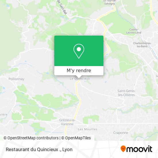 Restaurant du Quincieux . plan