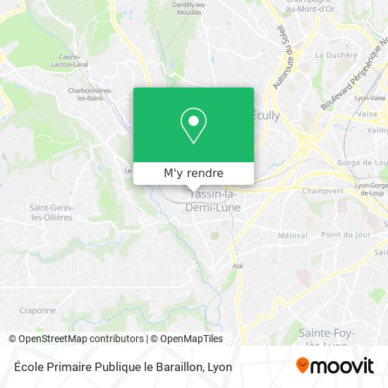 École Primaire Publique le Baraillon plan