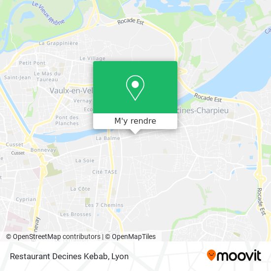 Restaurant Decines Kebab plan
