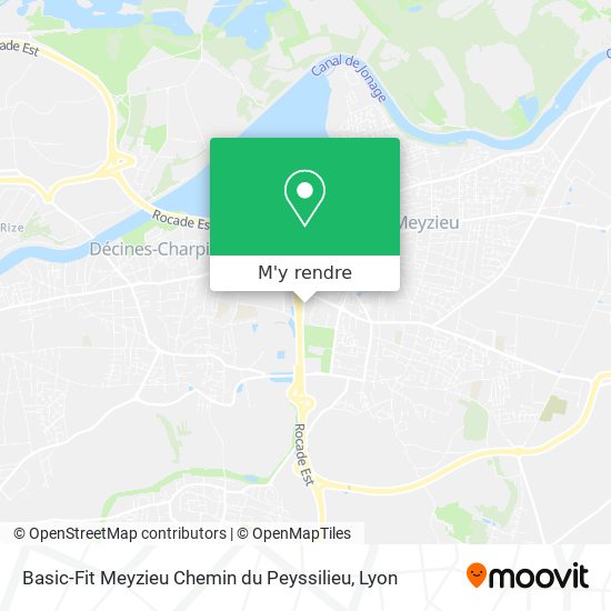 Basic-Fit Meyzieu Chemin du Peyssilieu plan