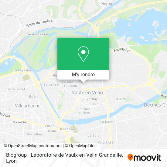 Biogroup - Laboratoire de Vaulx-en-Velin Grande Ile plan