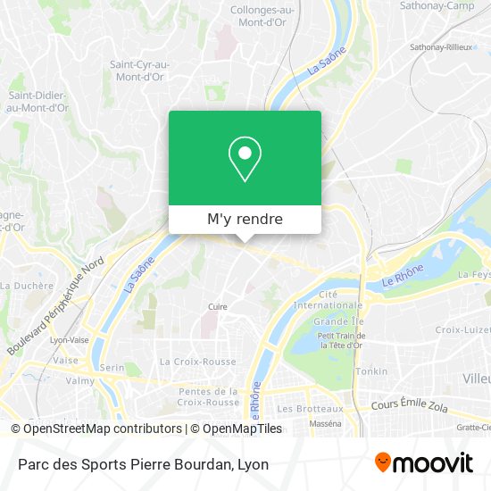 Parc des Sports Pierre Bourdan plan