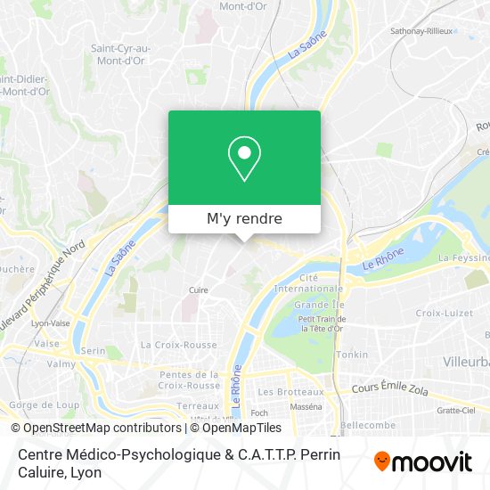Centre Médico-Psychologique & C.A.T.T.P. Perrin Caluire plan