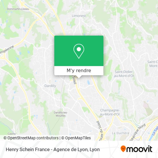 Henry Schein France - Agence de Lyon plan