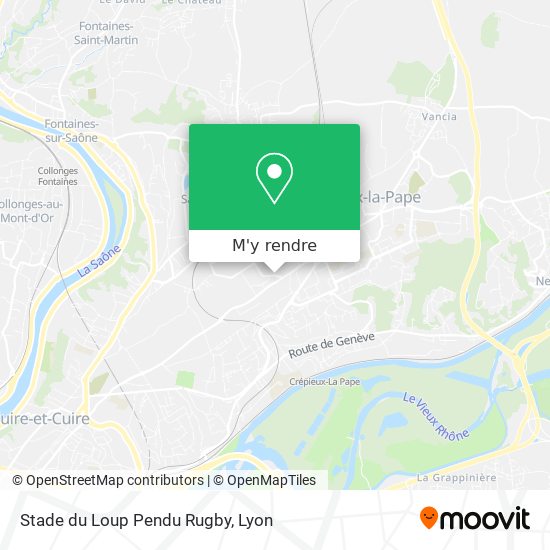 Stade du Loup Pendu Rugby plan