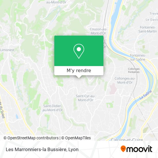 Les Marronniers-la Bussière plan