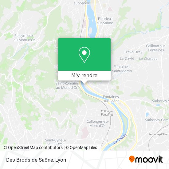 Des Brods de Saône plan