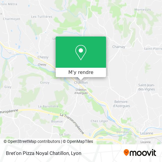 Bret'on Pizza Noyal Chatillon plan