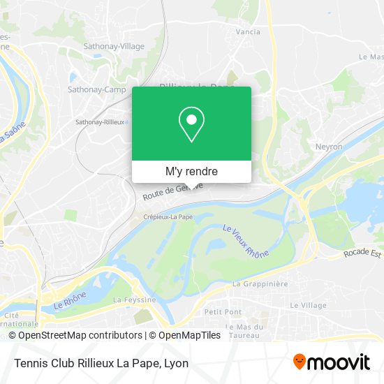 Tennis Club Rillieux La Pape plan