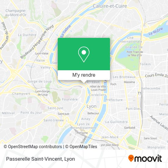 Passerelle Saint-Vincent plan
