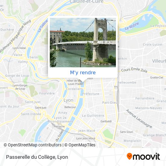Passerelle du Collège plan