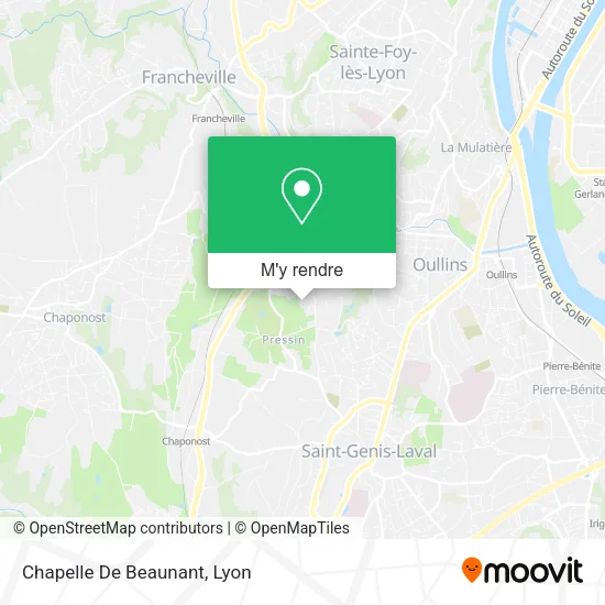 Chapelle De Beaunant plan