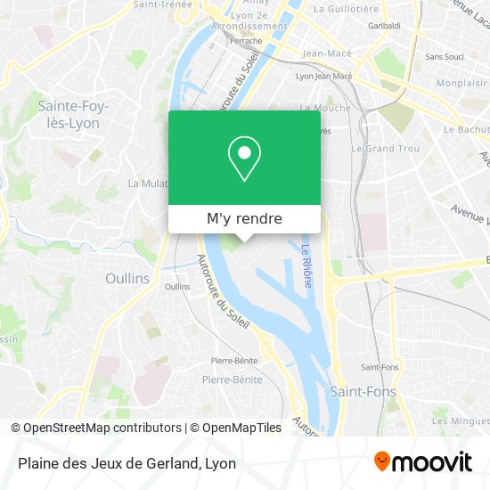 Plaine des Jeux de Gerland plan