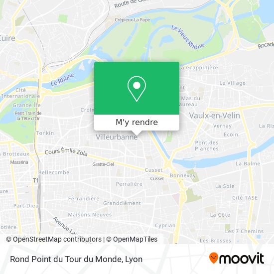 Rond Point du Tour du Monde plan