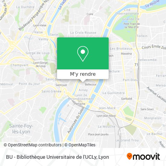 BU - Bibliothèque Universitaire de l'UCLy plan