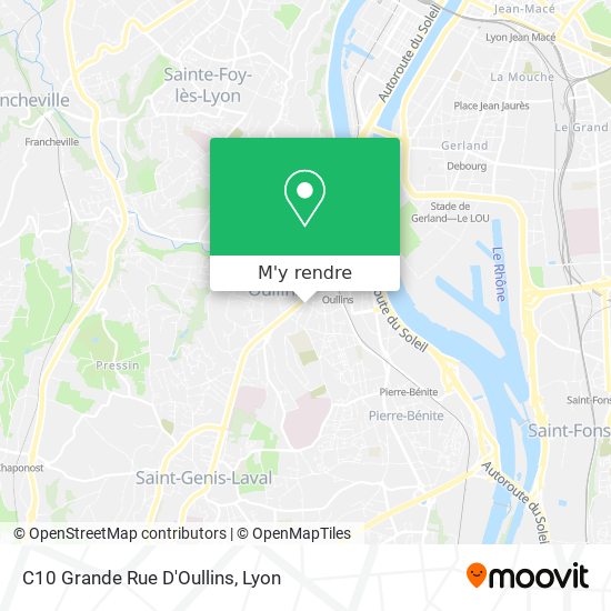 C10 Grande Rue D'Oullins plan