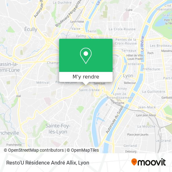 Resto'U Résidence André Allix plan