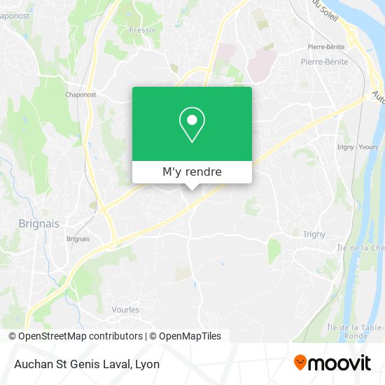 Auchan St Genis Laval plan