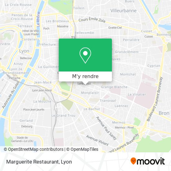 Marguerite Restaurant plan