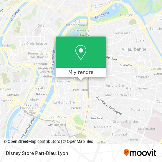 Disney Store Part-Dieu plan