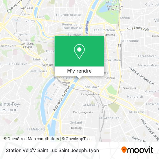 Station Vélo'V Saint Luc Saint Joseph plan