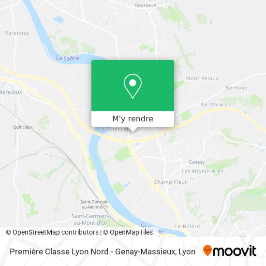 Première Classe Lyon Nord - Genay-Massieux plan