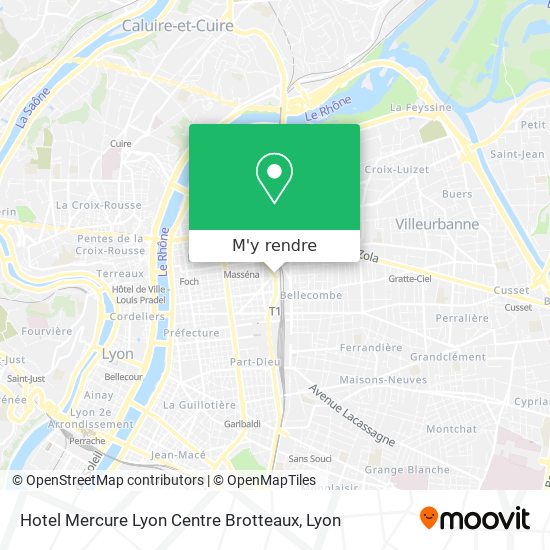 Hotel Mercure Lyon Centre Brotteaux plan