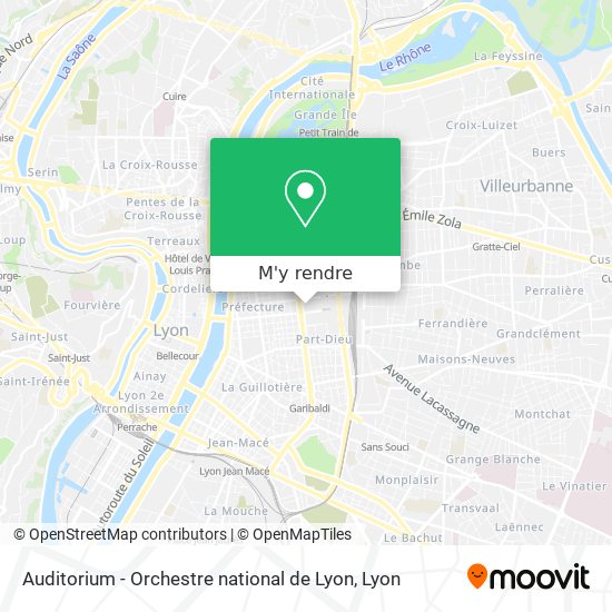 Auditorium - Orchestre national de Lyon plan