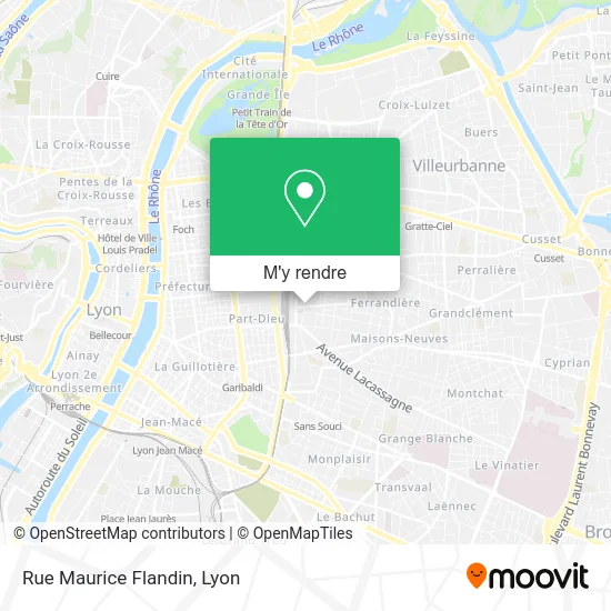 Rue Maurice Flandin plan