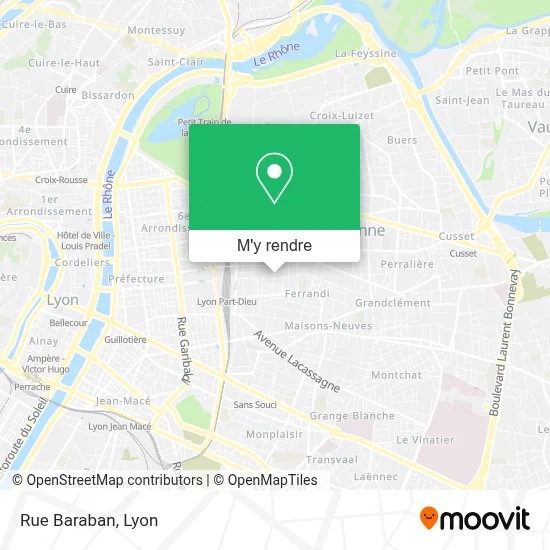 Rue Baraban plan