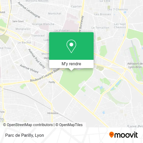 Parc de Parilly plan