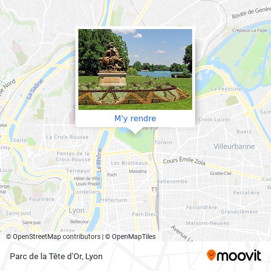 Parc de la Tête d'Or plan