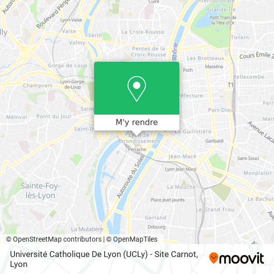Université Catholique De Lyon (UCLy) - Site Carnot plan