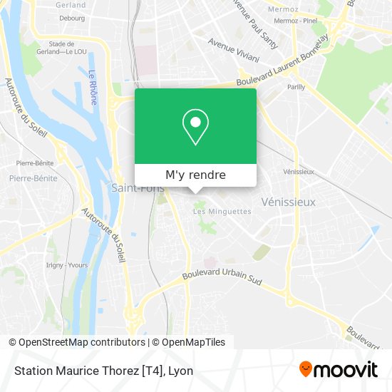 Station Maurice Thorez [T4] plan