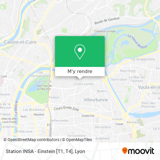 Station INSA - Einstein [T1, T4] plan
