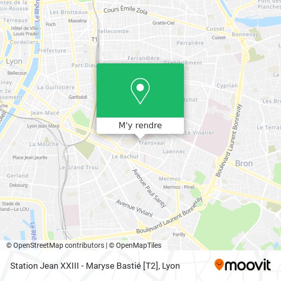 Station Jean XXIII - Maryse Bastié [T2] plan