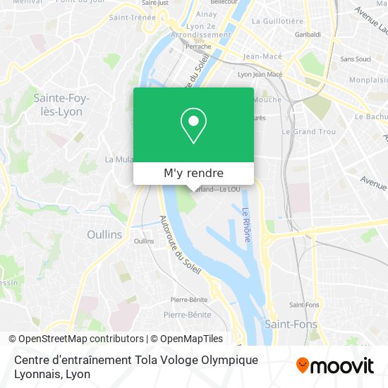 Centre d'entraînement Tola Vologe Olympique Lyonnais plan