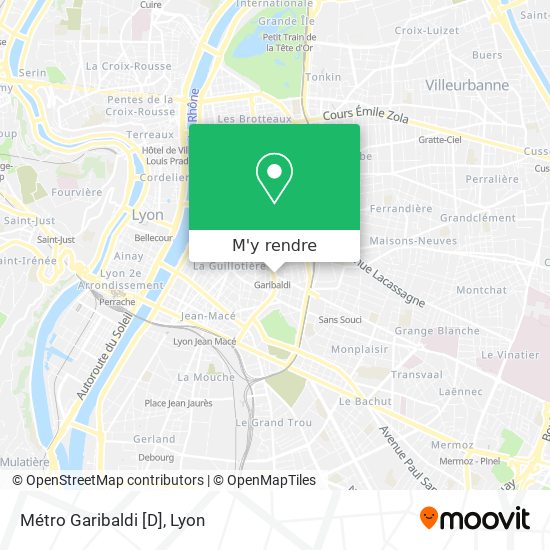 Métro Garibaldi [D] plan