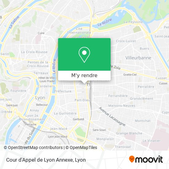 Cour d'Appel de Lyon Annexe plan