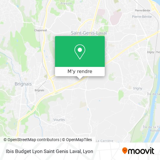 Ibis Budget Lyon Saint Genis Laval plan