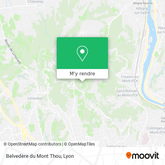Belvedère du Mont Thou plan