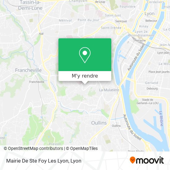 Mairie De Ste Foy Les Lyon plan