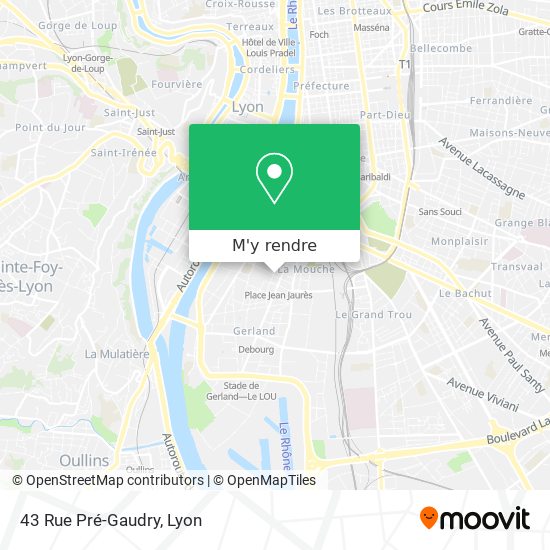 43 Rue Pré-Gaudry plan