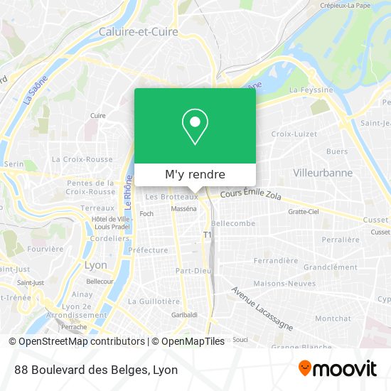 88 Boulevard des Belges plan