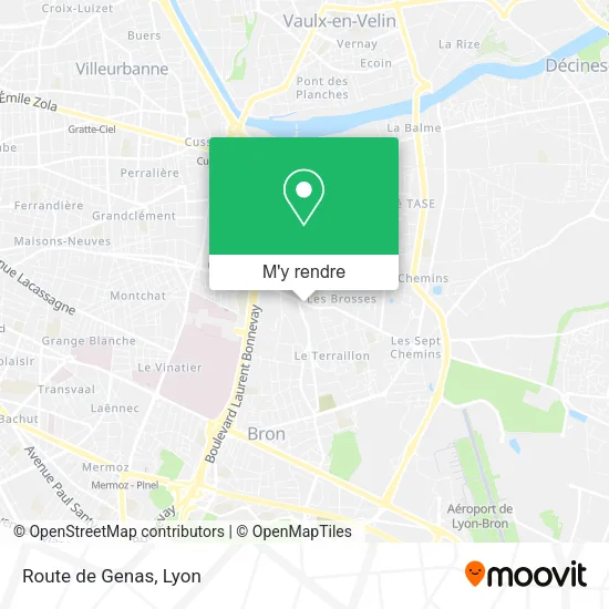 Route de Genas plan