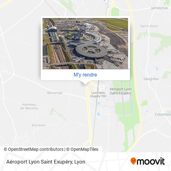 Aéroport Lyon Saint Exupéry plan