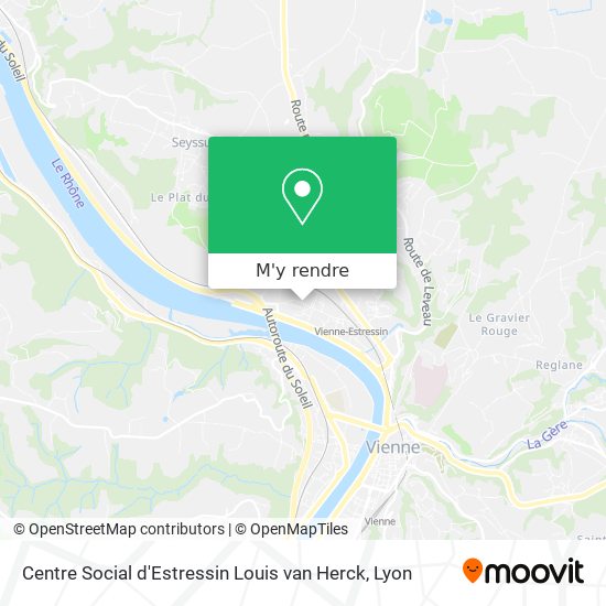 Centre Social d'Estressin Louis van Herck plan