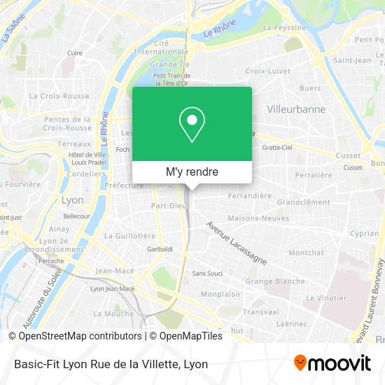 Basic-Fit Lyon Rue de la Villette plan